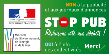 Affiche Stop pub boite aux lettres